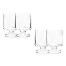 Set 4 Copas - Vasos Apilables de Acrilico, 350 ml cada uno | CS-013 | BAUM BROTHERS