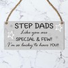 "Cherished Stepdad Appreciation Plaque - Heartfelt Inscription, Perfect for Father's