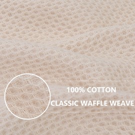 Moosfor 100% Cotton Kitchen Cleaning Cloths, Highly Absorbent Soft Dish Cloths, Quick Drying Kitchen Accessories for Washing Up, Pack of 6, 30 x 30 cm, Green