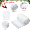 ZoneYan Christmas Snow Blankets, Artificial Snow Blanket with Glitter, Artificial