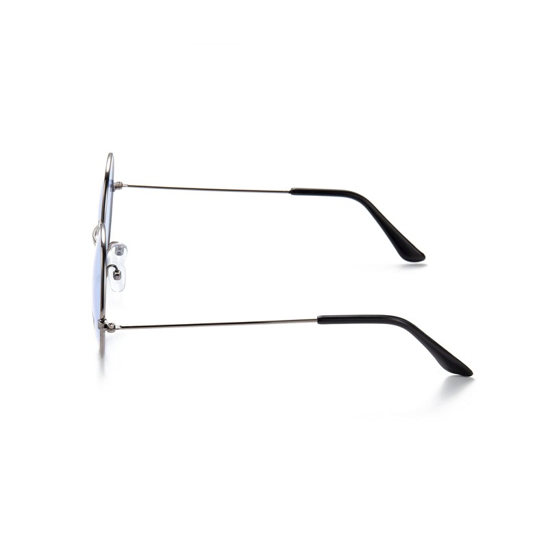 Lennon Style Clear Blue Flat Lens Round Retro Classic Sunglasses