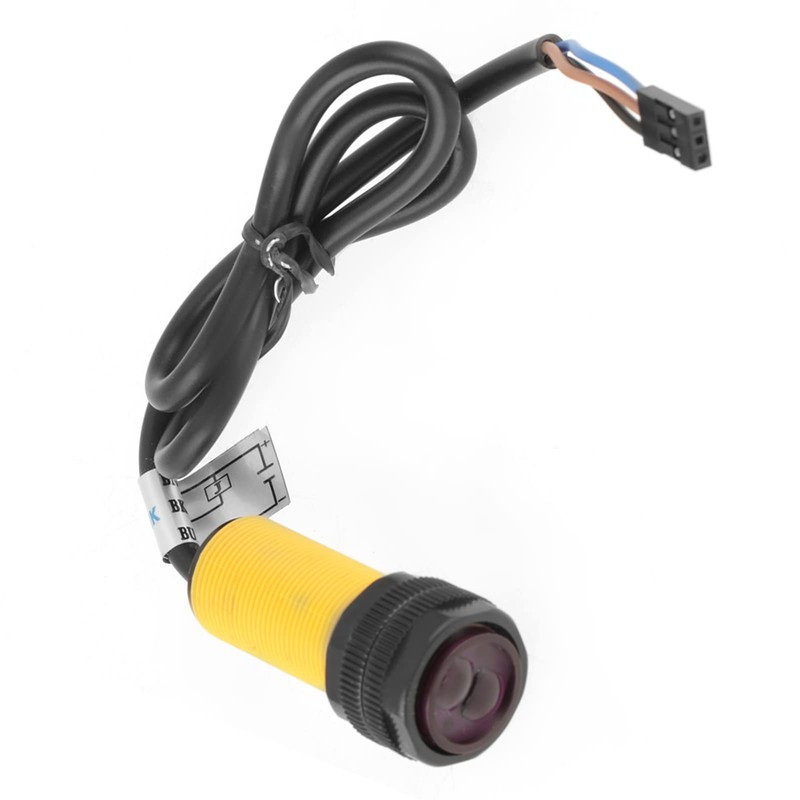POCREATION E18-D80NK Infrared Sensor, Detection Distance Adjustable Photoelectric with Transmitter