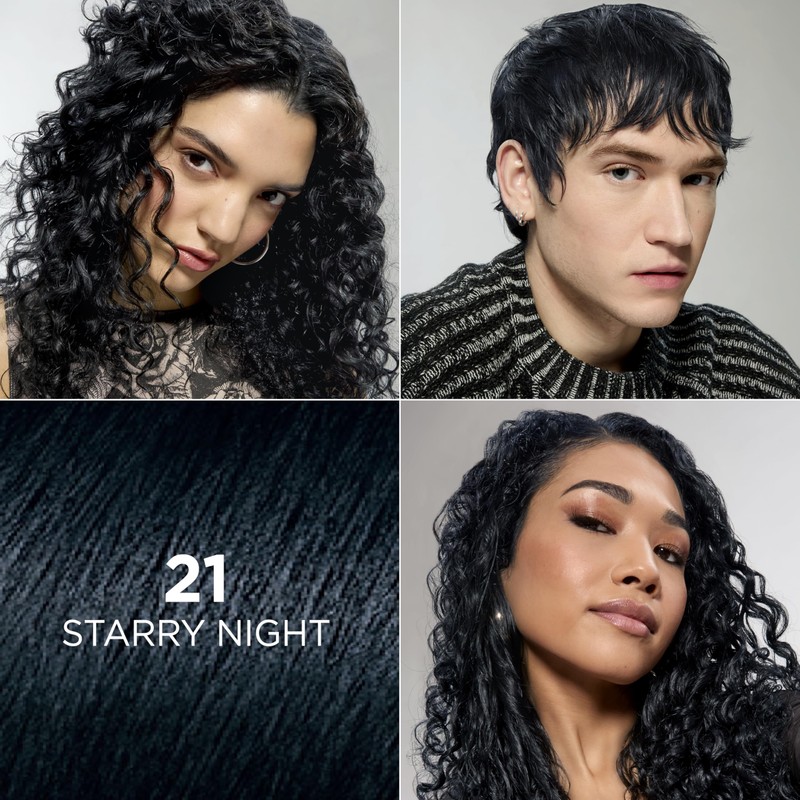 L'Oreal Paris Feria Multi-Faceted Shimmering Permanent Hair Color, 21 Starry