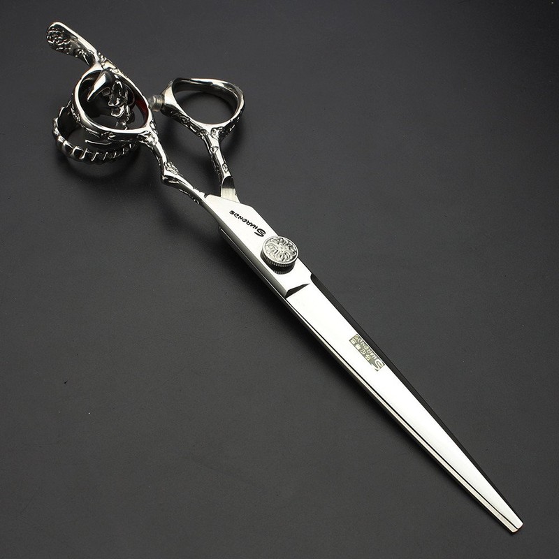 7 Inch Professional Hairdressing Scissors Barber Rose Pattern Hairdressing Scissors