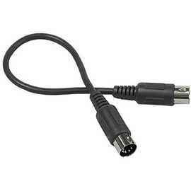 Hosa MID-301BK 5-Pin DIN to 5-Pin DIN MIDI Cable, 1 Foot