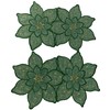 Aude Home Doilies Pack of 2 Embroidered Blankets 30 x