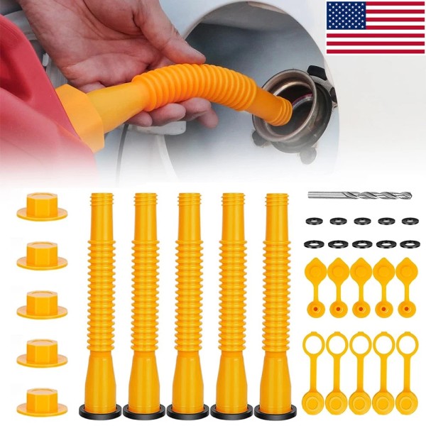 For Blitz, Midwest ,Scepter, Briggs&Stratton 5-SETS Replacement Gas Can Spout