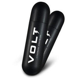 VOLT Grooming Instant Beard Color ECO 2 Pack Refill - Smudge and Water Resistant Quick Drying Brush on Color for Beard, Mustaches, and Eyebrows, Ash (Gray/Brown)