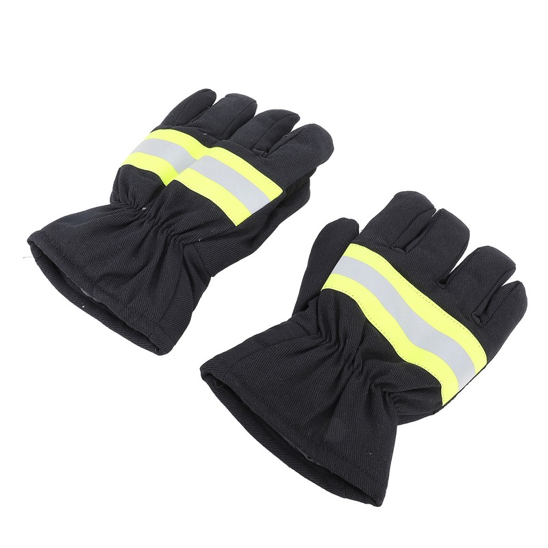 Firefighter Gloves Flame Resistant Soft Comfortable 27cm Length Safety Working