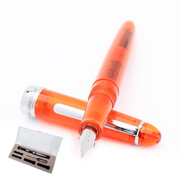 Monteverde USA Monza ID Fountain Pen with Ink Vials (Orange)