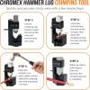 Chromex Battery Cable Lug Crimper - Hammer Crimping Tool with