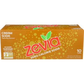 Zevia Zero Calorie Soda, Cream, 12 Fluid Ounce