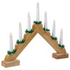 Northlight LED Lighted Christmas Candelabra Bridge - 13" - Wood