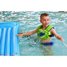 BECO -SEALIFE Life Jacket Kids 2-6 Years, Comfortable Kids Swim Vest for Girls & Boys from 15-30kg with Safety Lock - Green