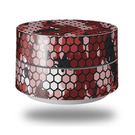 Skin Decal Wrap for Google WiFi Original HEX Mesh Camo 01 Red (Google WiFi NOT Included) by WraptorSkinz