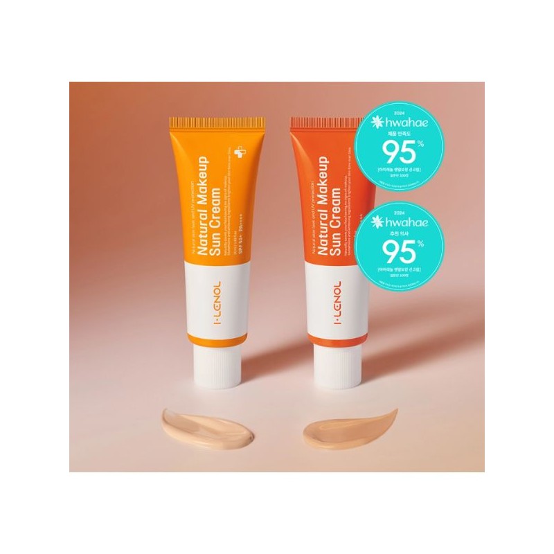 I LENOL Natural Make-up Suncream 50ml [SPF 50+, PA++++], shade:#02