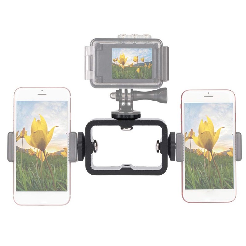 3 Position Phone Clip Bracket Multi-function Cell Phone Camera Holder