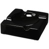 8" HankStar Large Black Ceramic Cigar Ashtray for Patio/Outdoor Use