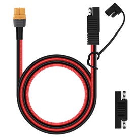 iGreely SAE to XT60 Connector Cable Solar Panel Adapter for Portable Power Station Solar Generator Charger 12AWG 6Ft 1.8M