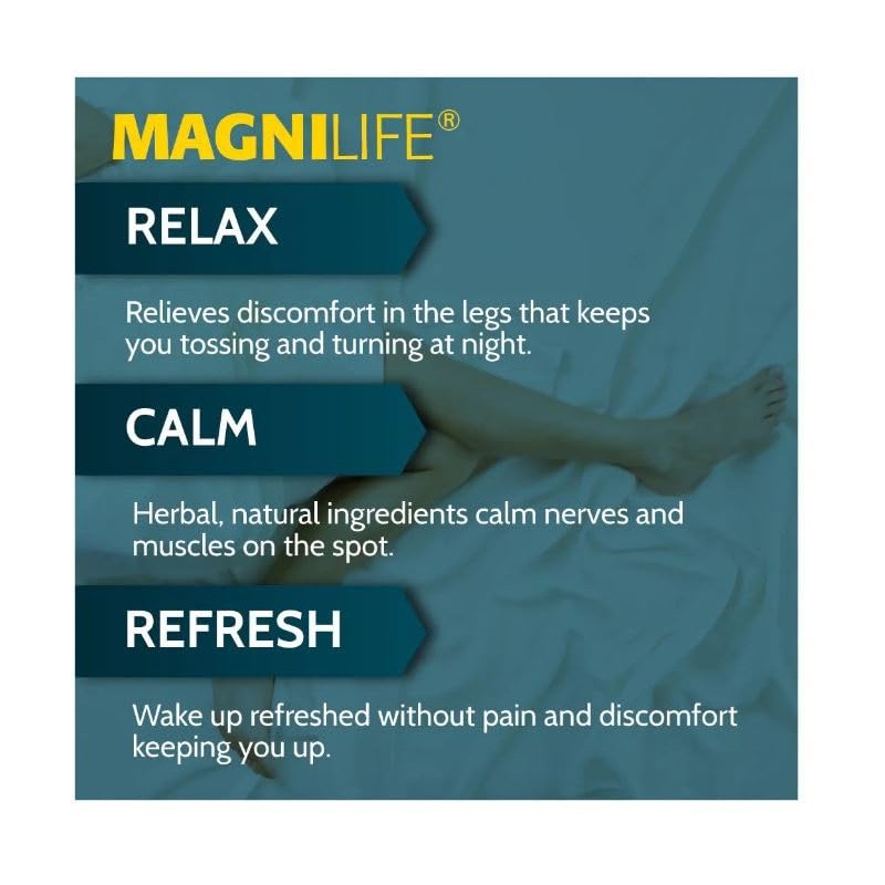MagniLife Relaxing Leg Cream, 4 Oz (2 Pack), Fast-Absorbing Topical