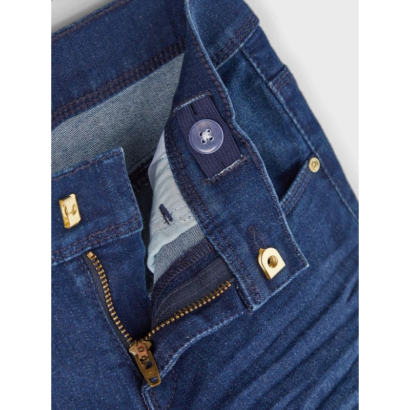 NAME IT Women's Shorts, Medium blue (medium blue denim)