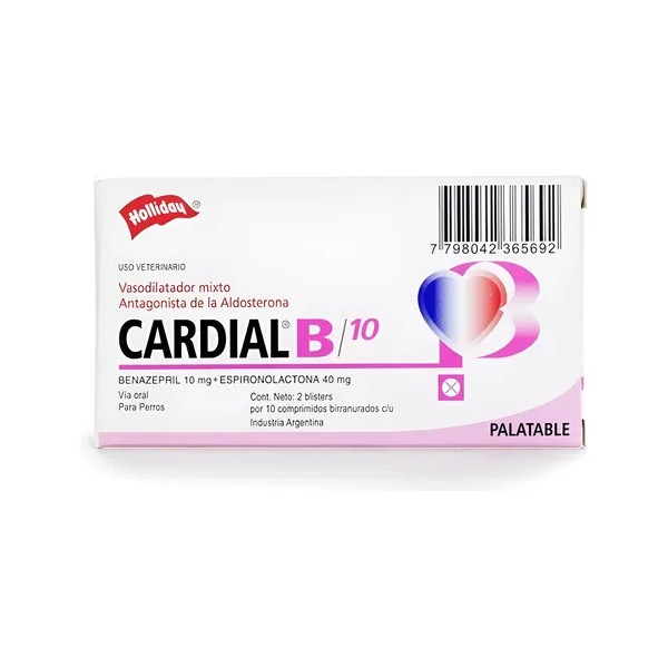 Cardial B10 20 Tab - Producto Original de Alta Calidad,