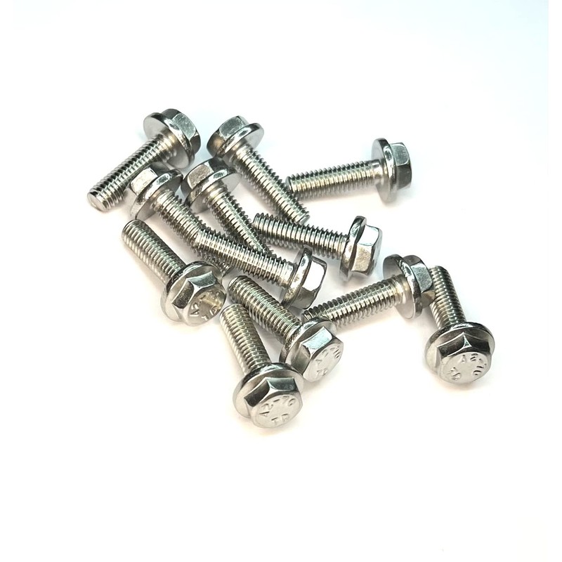 M6 (6mm x 10mm) Flanged Hex Set Screw (Fully Threaded