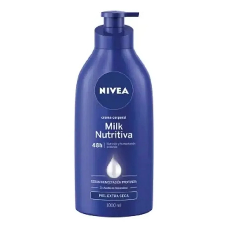Nivea Milk Nutritiva crema corporal 1 L nutrición para piel