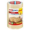 tesapack Strong - Geräuscharmes Paketklebeband zum Verpacken von Paketen und