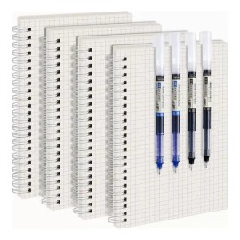 4 Pcs Cuaderno Profesional Escolares 80 Hojas Y 4 Bolígrafos Color 4 Cuadernos 4 Bolígrafos                                                           