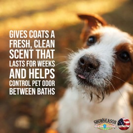 Bath & Brush Therapies® Cool Citrus Basil Pet Cologne 4.5 oz For Dogs | Long-Lasting Odor Eliminator | Paraben-Free | Biodegradable & Non-Toxic | Made in The USA