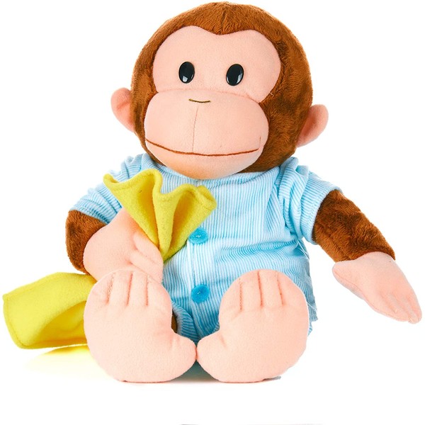 KIDS PREFERRED Curious George Monkey Plush - George in Pajamas 12" Stuffed Animal (91719)