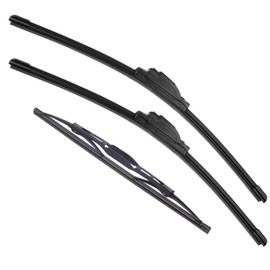 Windshield Wiper Blade Replacement For Mercedes-Benz 2002-2008 G500 2009-2018 G550 2013-2018 G63 AMG 2015-2018 G65 AMG 16+16 Inchs Front Windscreen Wiper Blade and 15 Inchs Rear Window Wiper