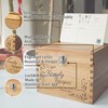 YOJO Recipe Box,Recipe Cards and Box Set,Wooden Recipe Box With