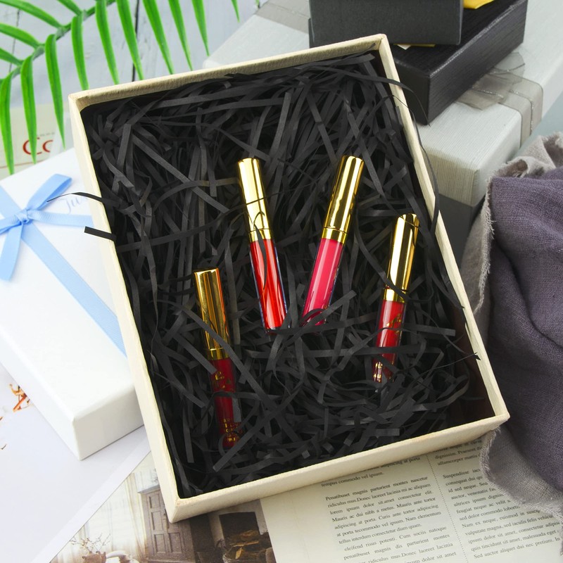 MAL Traders Black Shredded Tissue Paper for Hampers and Gift