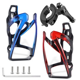 BEEK, Universal Bicycle Drink Holder, Set of 2, Water Bottle Holder, Lightweight Water Bottle Holder with 1 Bottle Holder Adapter, Bottle Holder for Road Bike, Mountain Bike