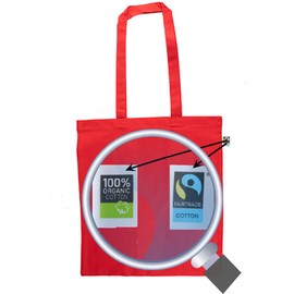 clothinx Bag Achtung Rentner! 100% Organic Fair Cotton Bag Eco Sustainable Funny Gift Idea Gift for Retirees Pensioners Long Handle Carry Bag Shopping Bag Fabric Bag, red