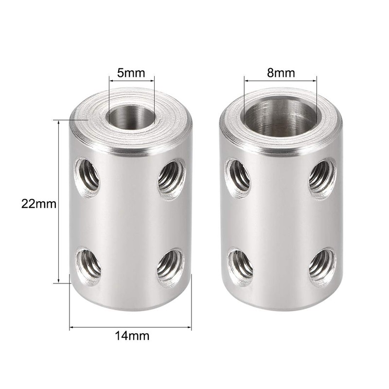 sourcing map 2 pieces 5 mm to 8 mm bore