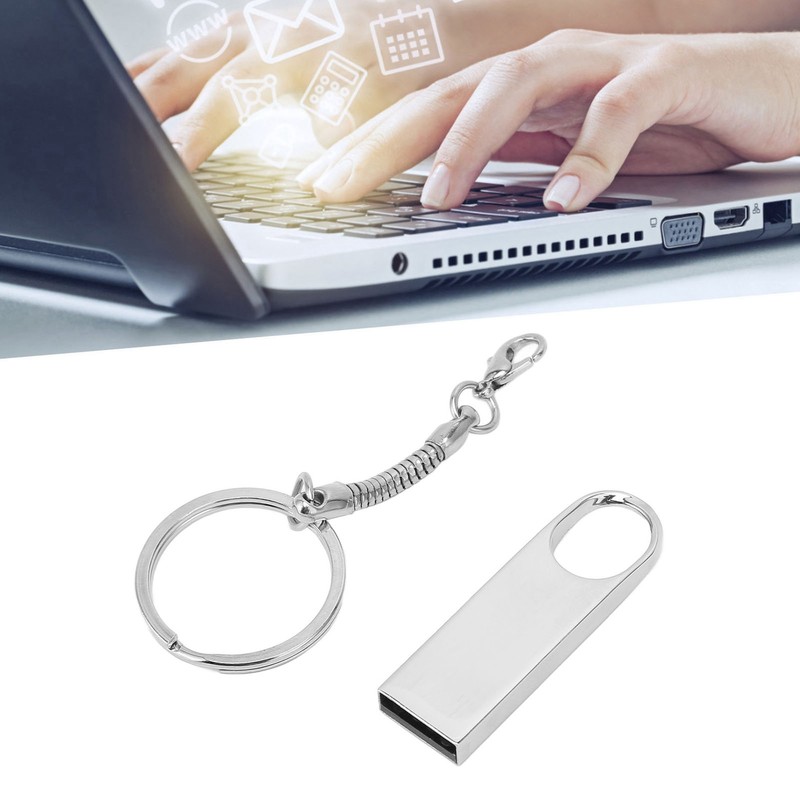 Flash Drive Mini Waterproof Electroplating Process Zinc Alloy USB Drive