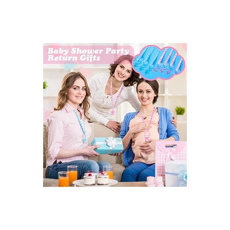 Coume 36 Piezas Baby Shower Chupetes Collar Acrílico Bebé Chupetes