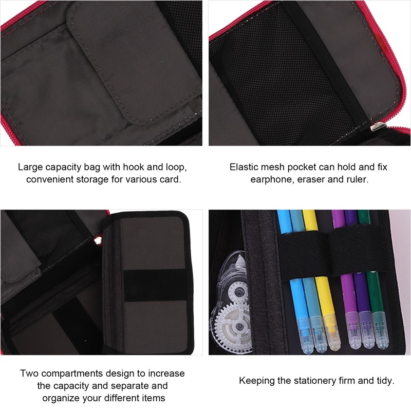 Pencil Bag Large Capacity Convenient Storage Portable Comfortable Hand Feel