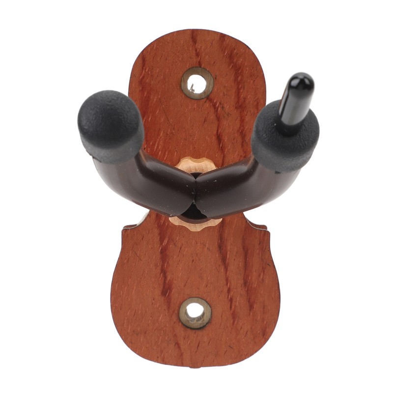 Violin Wall Mount with Bow Hook Wooden Viola Hanger Stand
