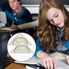 Set of 4 Set Square with Handle, Geometry Triangle Ruler