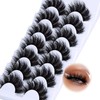 Mink Lashes 3D Fluffy False Eyelashes 17mm Dramatic Faux Mink