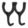 Woodside Cast Iron Wall Mounted Double Horseshoe Hook Coat/Hat/Key Rack,