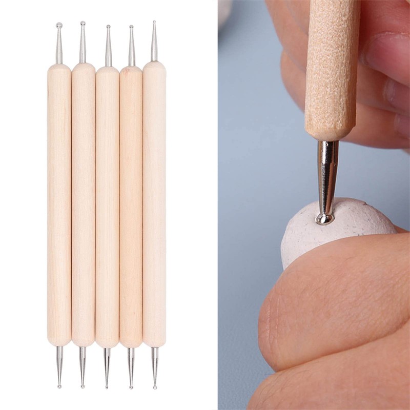 5pcs Tracing Stylus DIY, Leather Goods Leather Tools Making Wooden