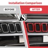 Jimen Compatible with Jeep Grand Cherokee 2017-2020, 7PCS Front Grill