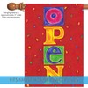Toland Home Garden, Red Open, Double Sided House Flag-28" x40"