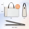 Missnine Laptop Tote Bag Canvas Laptop Bag 15.6 inch Work
