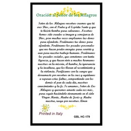 Oracion Al Senor De Los Milagros Para Enfermedades Y Pobrezas Tarjeta De Rezo Laminada Bendita Por Su Santidad Francisco